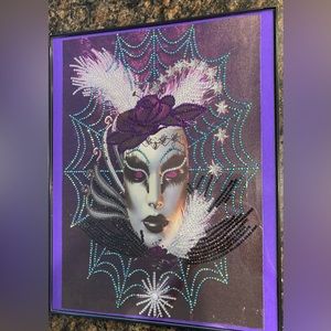 Finished Crystal Rhinestone Mask Diamond Painting